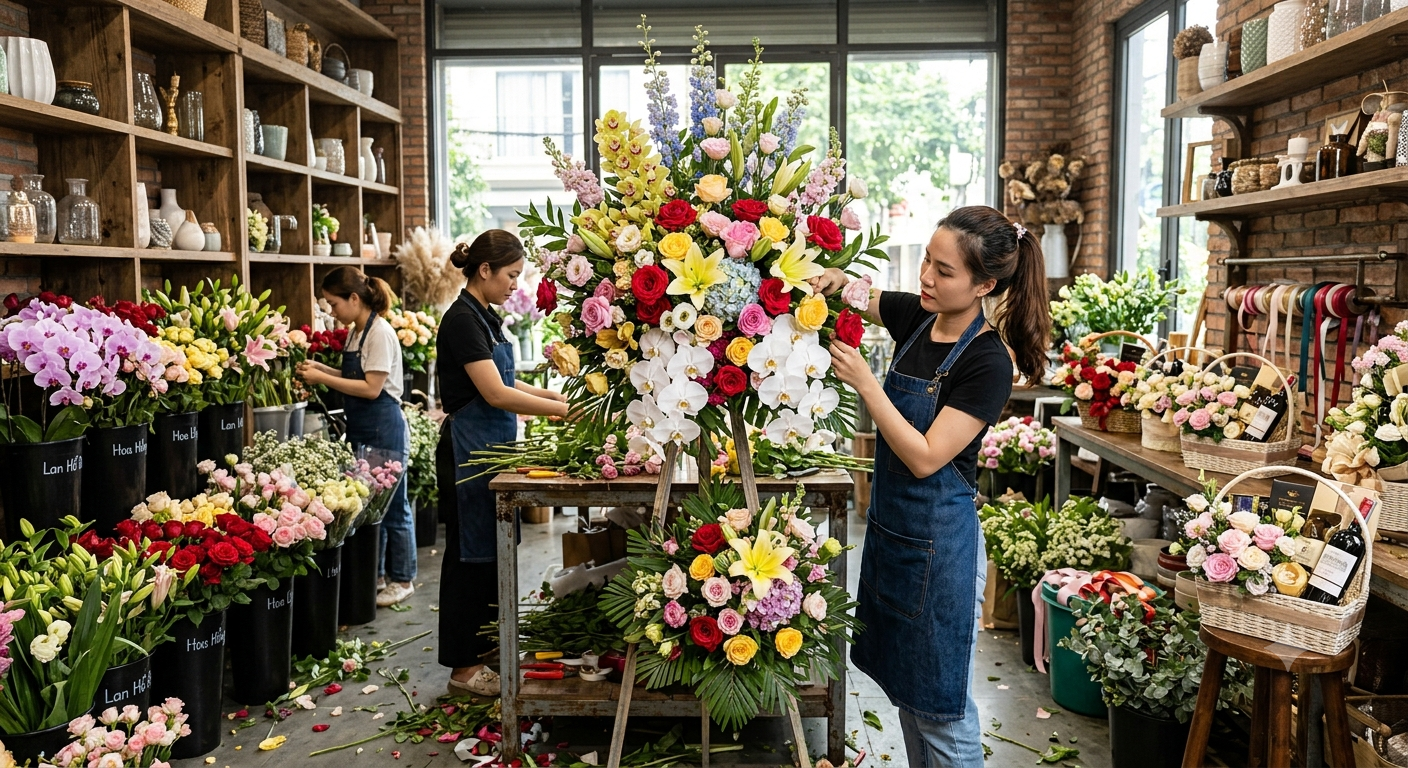 Vậy nên đặt kệ hoa khai trương trước bao lâu là hợp lý nhất?